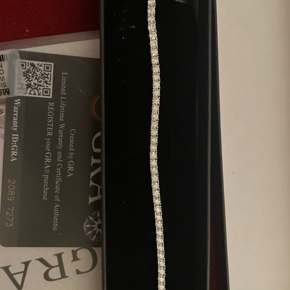 Moissanite Diamond Tennis Bracelet 3mm 6” - Picture 2 of 5